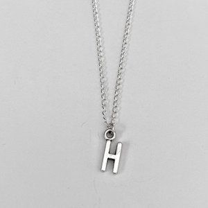 3 for $49 New Silver "H" Initial Necklace